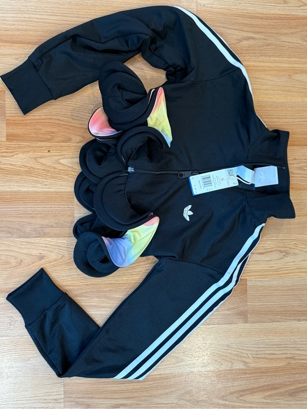 Adidas x Jeremy Scott pride fashion track top